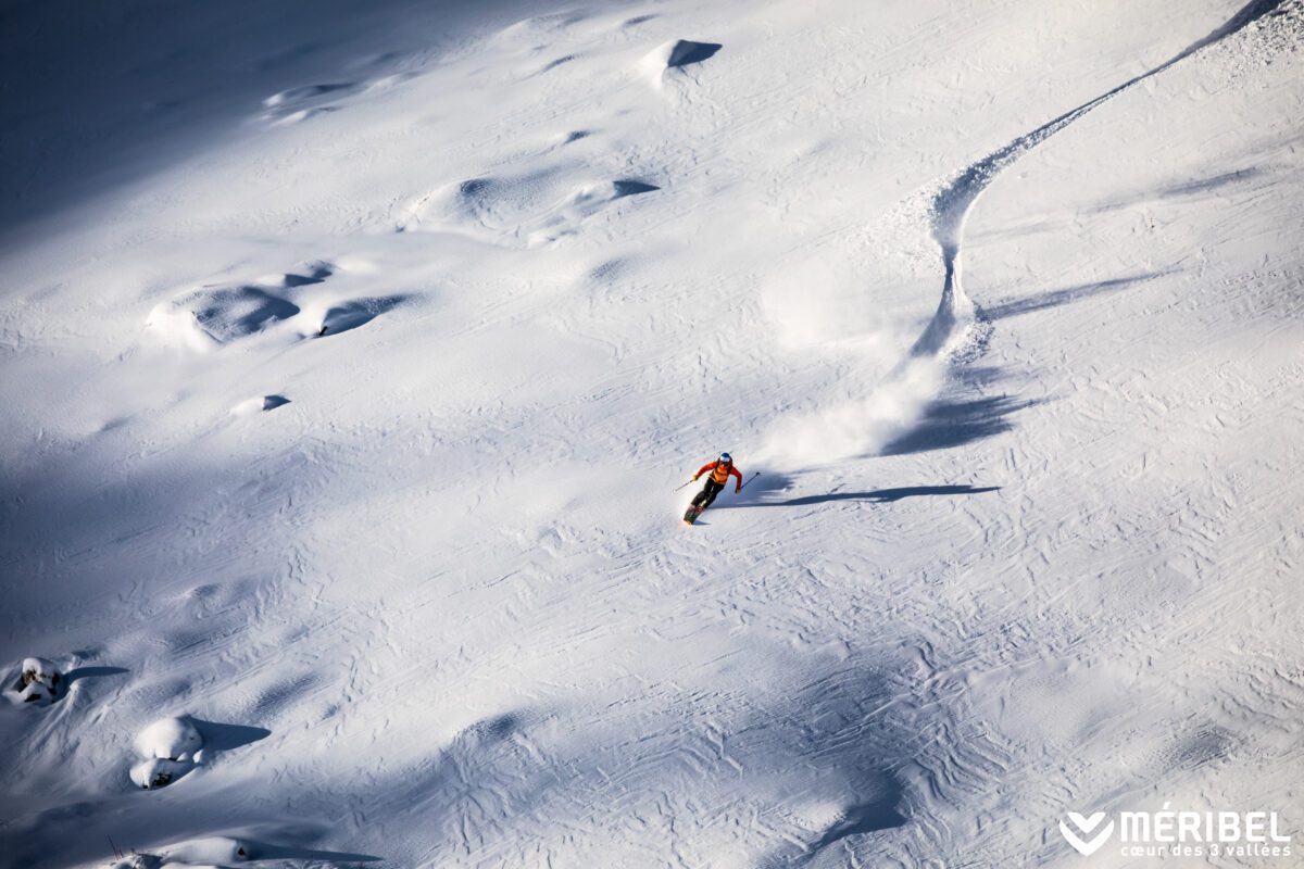 off piste skiing in Meribel 