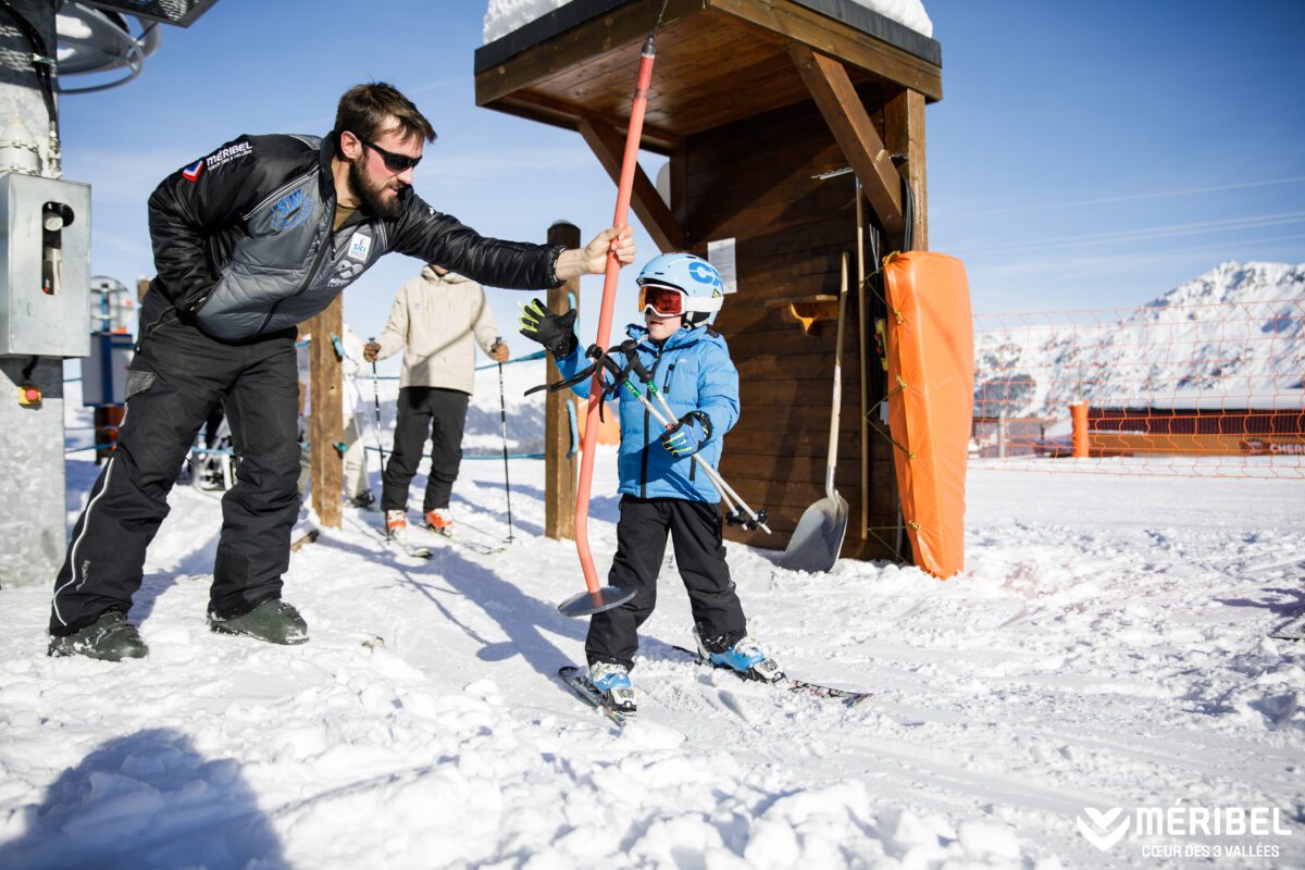 Skiing with kids in Meribel