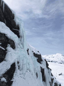 Dainora ice climbing