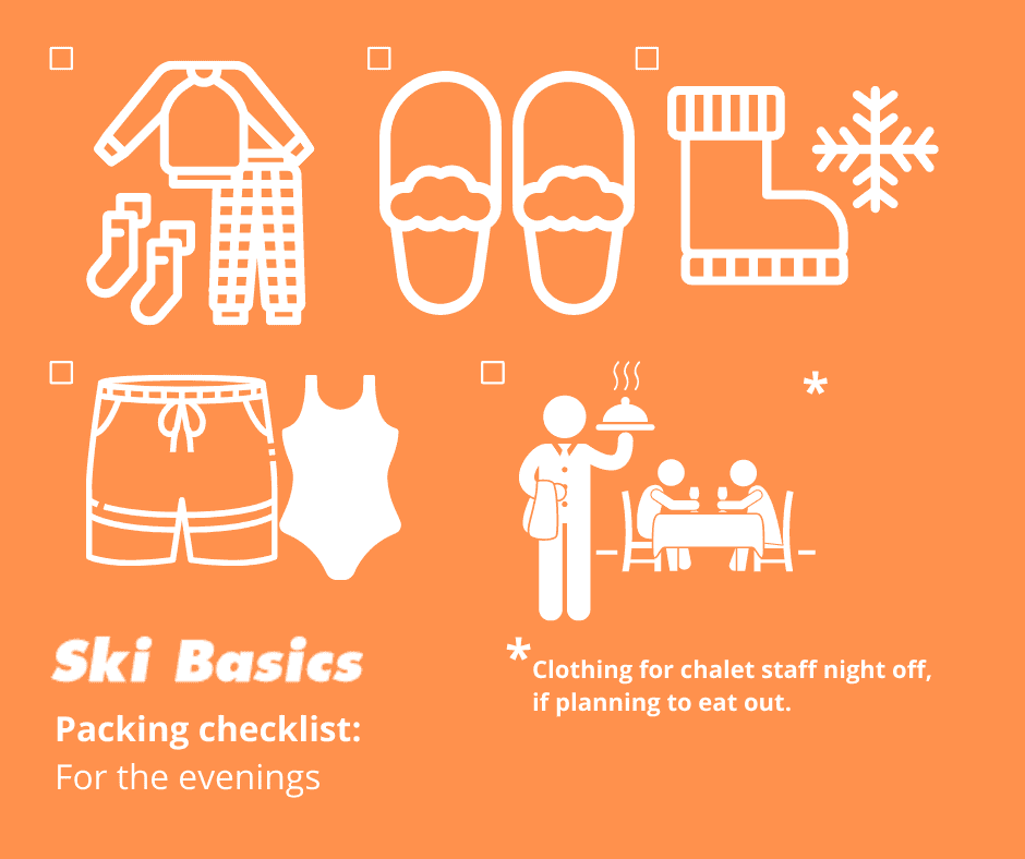 ski holiday packing list